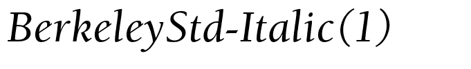 BerkeleyStd-Italic(1)