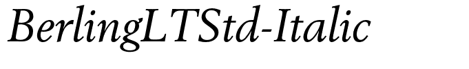 BerlingLTStd-Italic