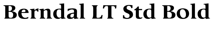 Berndal LT Std Bold