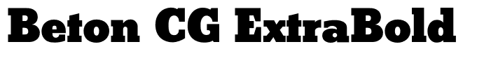 Beton CG ExtraBold