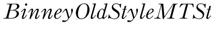 BinneyOldStyleMTStd-Italic