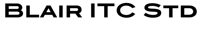 Blair ITC Std Bold