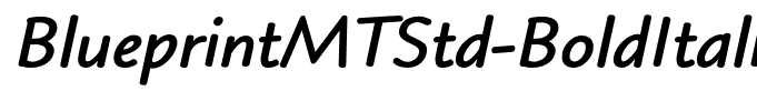 BlueprintMTStd-BoldItalic