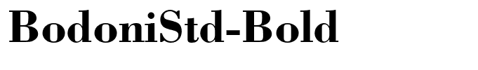 BodoniStd-Bold