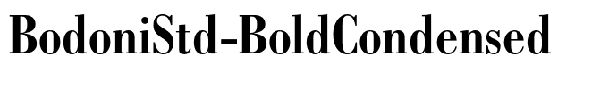 BodoniStd-BoldCondensed