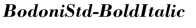 BodoniStd-BoldItalic