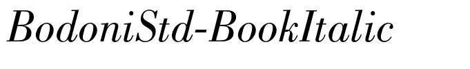 BodoniStd-BookItalic