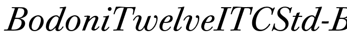 BodoniTwelveITCStd-BookItalic
