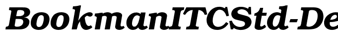 BookmanITCStd-DemiItalic