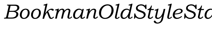 BookmanOldStyleStd-Italic