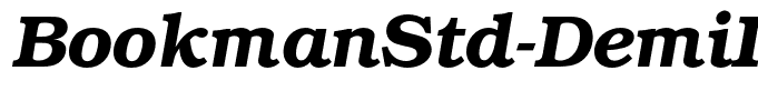 BookmanStd-DemiItalic