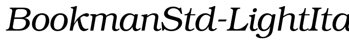 BookmanStd-LightItalic