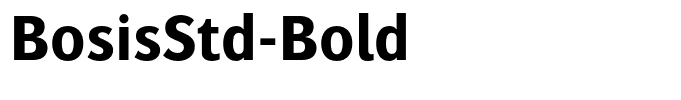 BosisStd-Bold