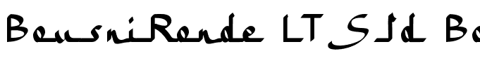 BousniRonde LT Std Bold