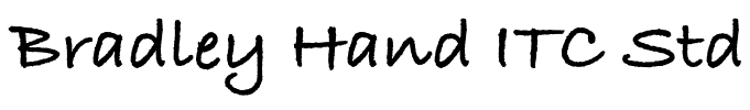 Bradley Hand ITC Std Bold