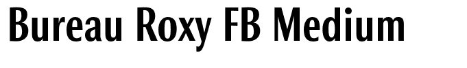 Bureau Roxy FB Medium