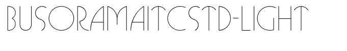 BusoramaITCStd-Light