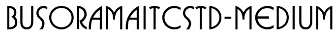 BusoramaITCStd-Medium