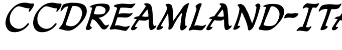 CCDreamland-Italic