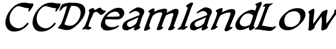 CCDreamlandLower-Italic