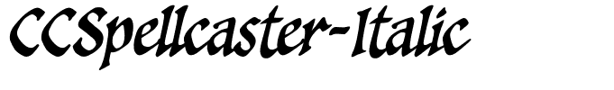 CCSpellcaster-Italic