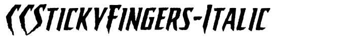 CCStickyFingers-Italic
