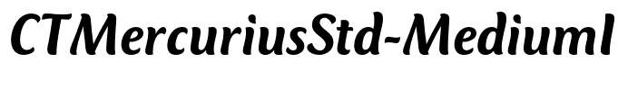 CTMercuriusStd-MediumItalic