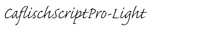CaflischScriptPro-Light
