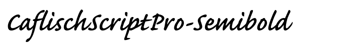 CaflischScriptPro-Semibold