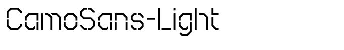 CamoSans-Light