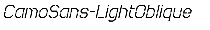 CamoSans-LightOblique