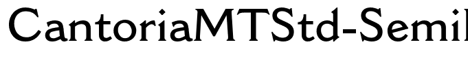 CantoriaMTStd-SemiBold