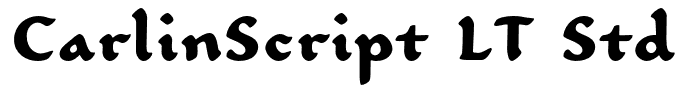 CarlinScript LT Std Bold