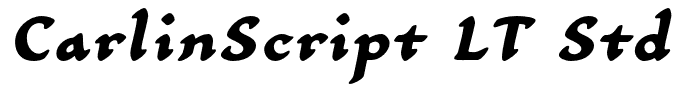 CarlinScript LT Std BoldIt