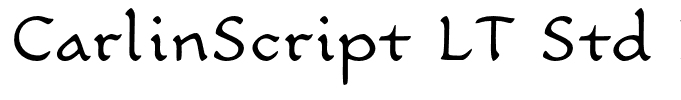 CarlinScript LT Std Light