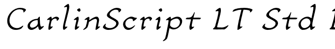 CarlinScript LT Std LightIt
