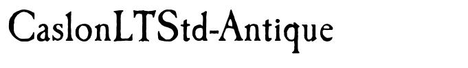 CaslonLTStd-Antique