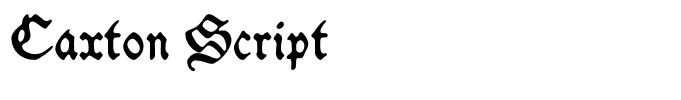Caxton Script