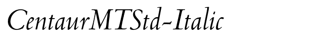 CentaurMTStd-Italic