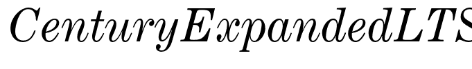 CenturyExpandedLTStd-Italic