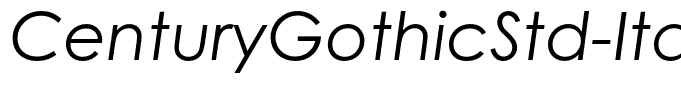 CenturyGothicStd-Italic