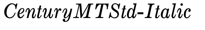 CenturyMTStd-Italic