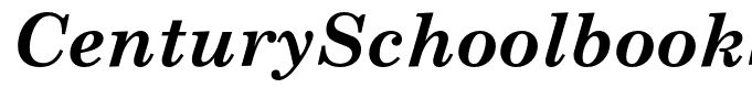 CenturySchoolbookStd-BoldIt