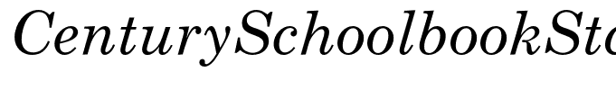 CenturySchoolbookStd-Italic