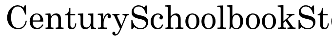 CenturySchoolbookStd