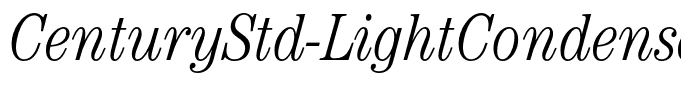 CenturyStd-LightCondensedIt