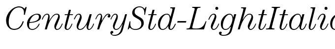 CenturyStd-LightItalic