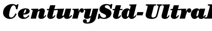 CenturyStd-UltraItalic