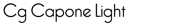 Cg Capone Light