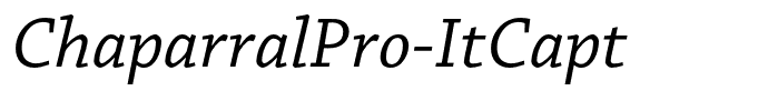 ChaparralPro-ItCapt